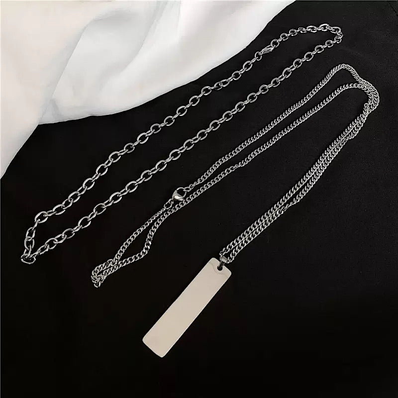 Layered double chain necklace  HL1392