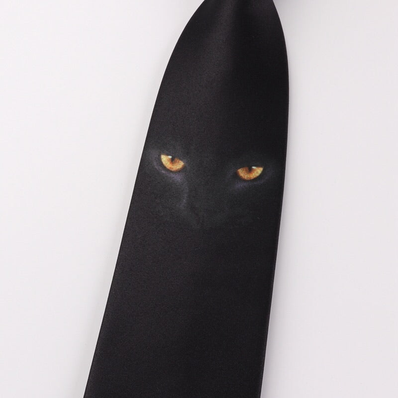 black-cat necktie  HL0896