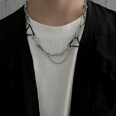 Triangle hanging chain necklace HL2123