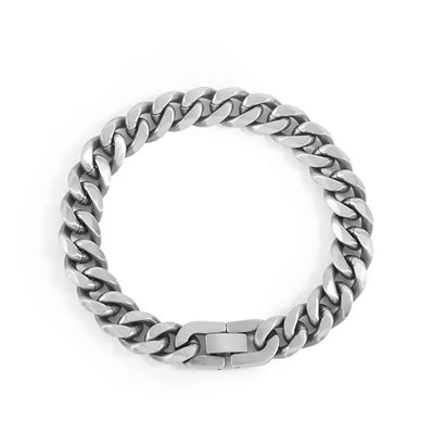 Silver chain bracelet HL1251