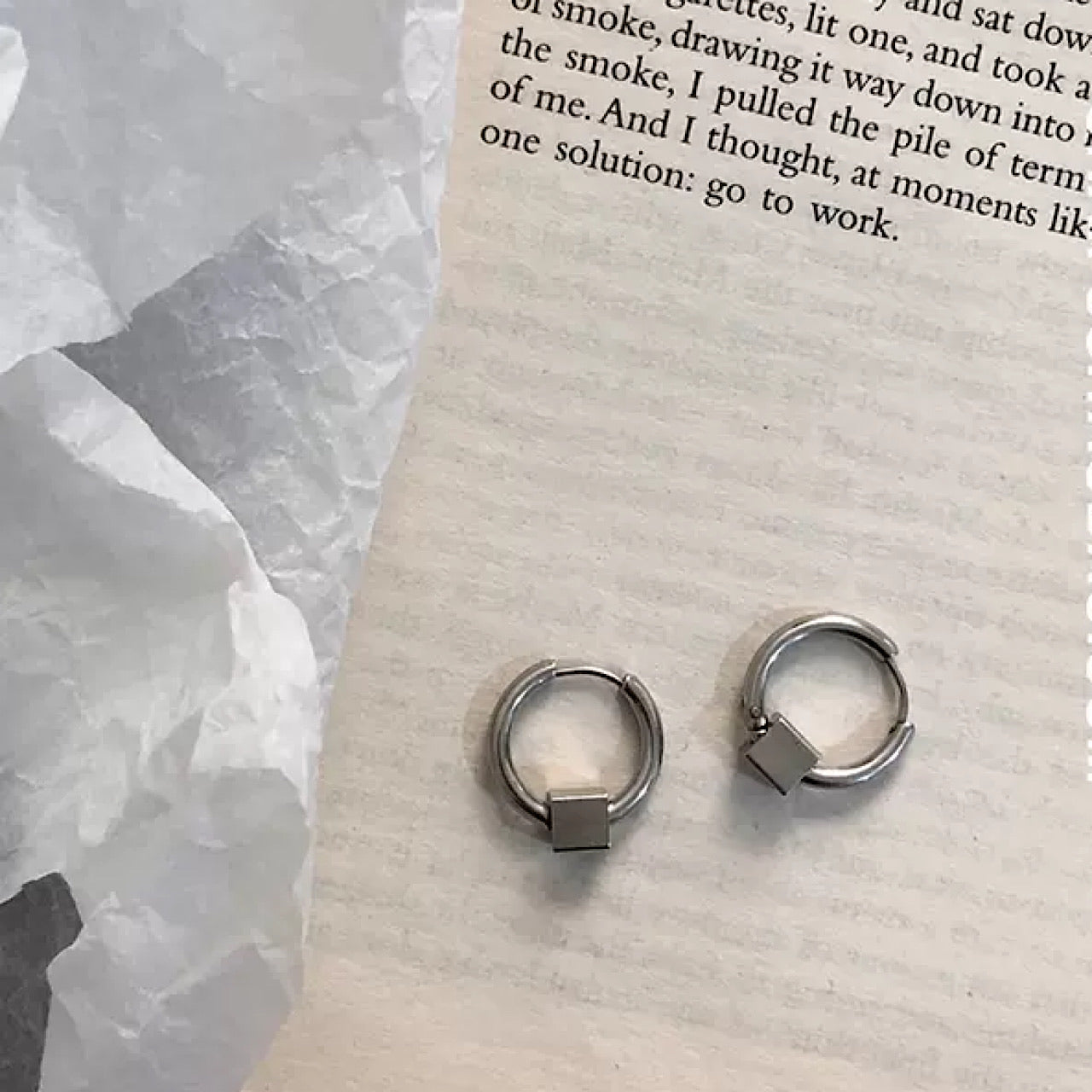 Brock accessory silver earrings HL1433