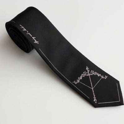 bow & arrow print necktie  HL0894