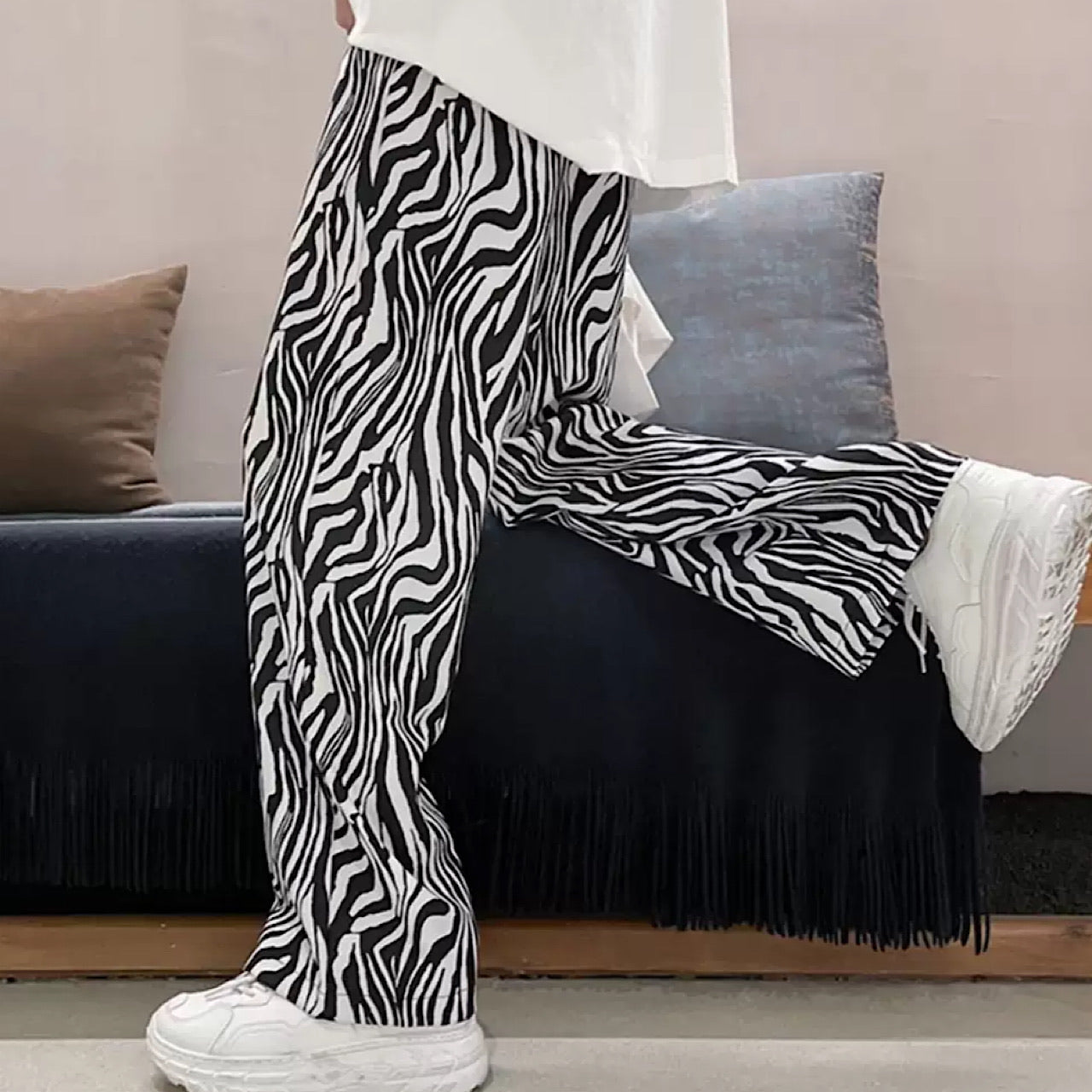 2-color zebra pants  HL1449