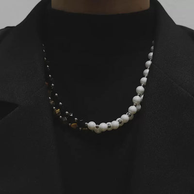 Pearl &amp; beads necklace HL1421