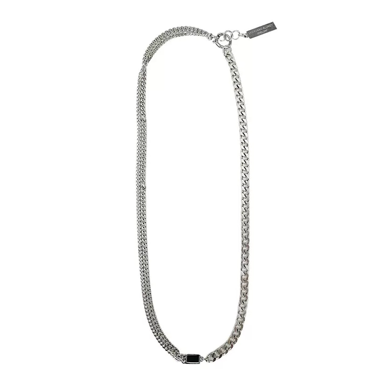 Asymmetry silver necklace  HL1342