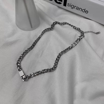 Silver layered necklace HL1341