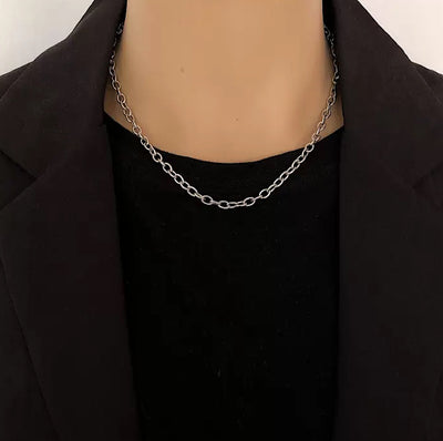 Layered double chain necklace HL1392